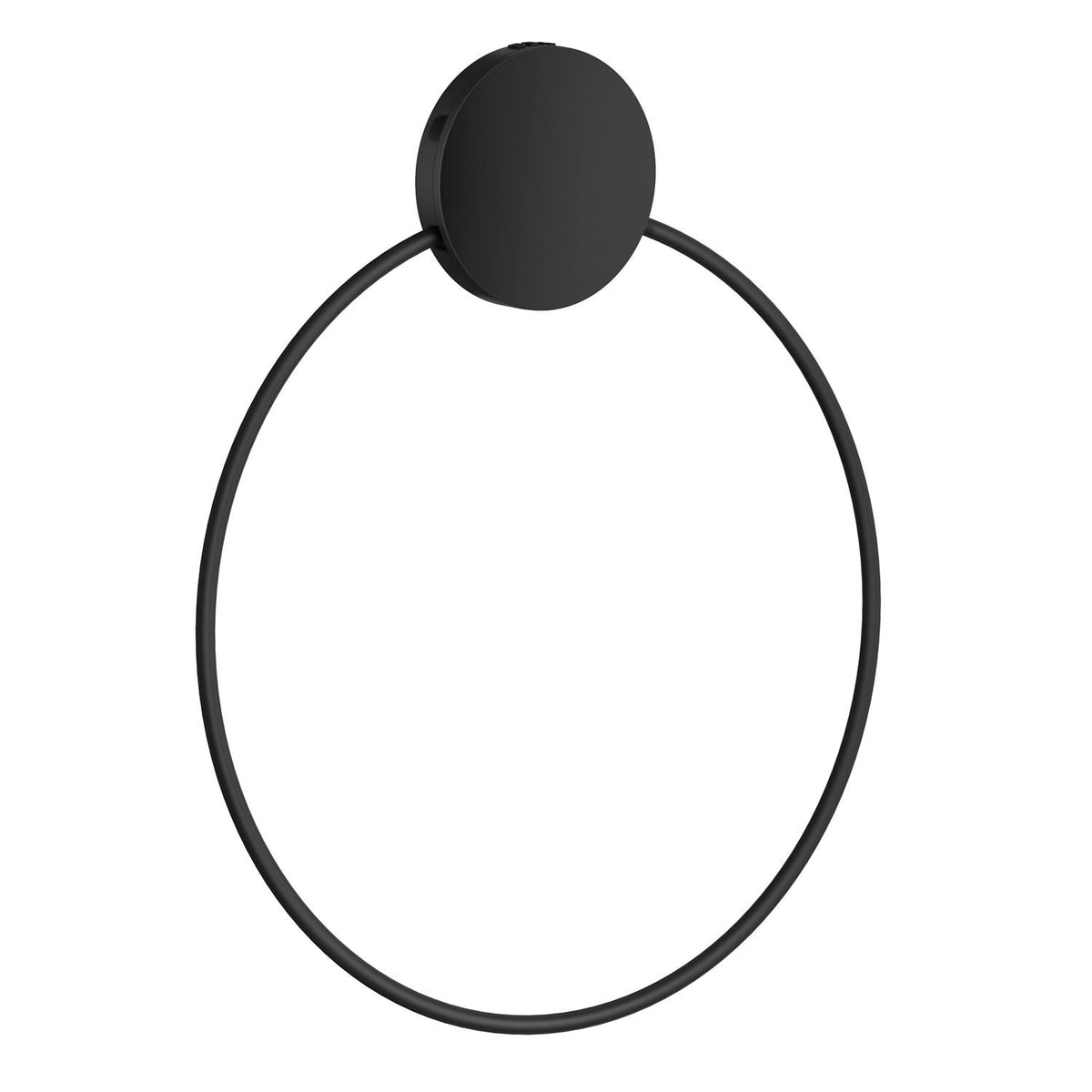Selbstklebender Handtuchring, Schwarz