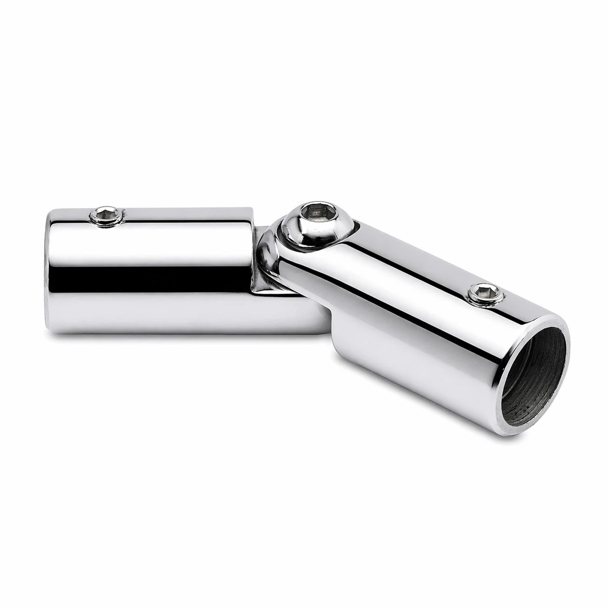 Rohrverbinder variabel für Rundrohr 19 mm, Chrom