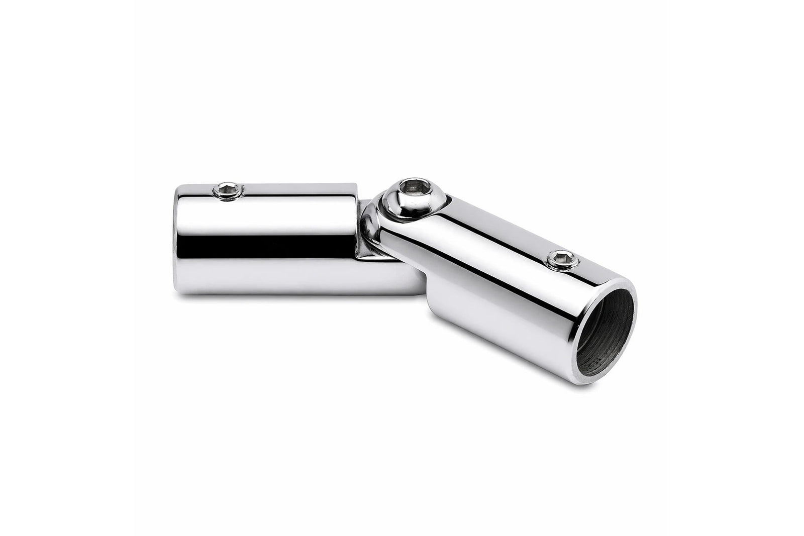 Rohrverbinder variabel für Rundrohr 19 mm, Chrom