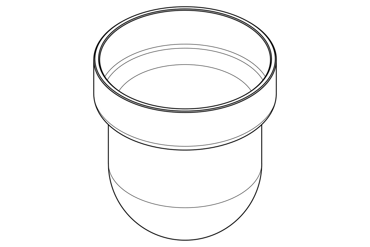 Giese Ersatzglas 81172 rund für WC-Bürstengarnitur, Herstellerzeichnung