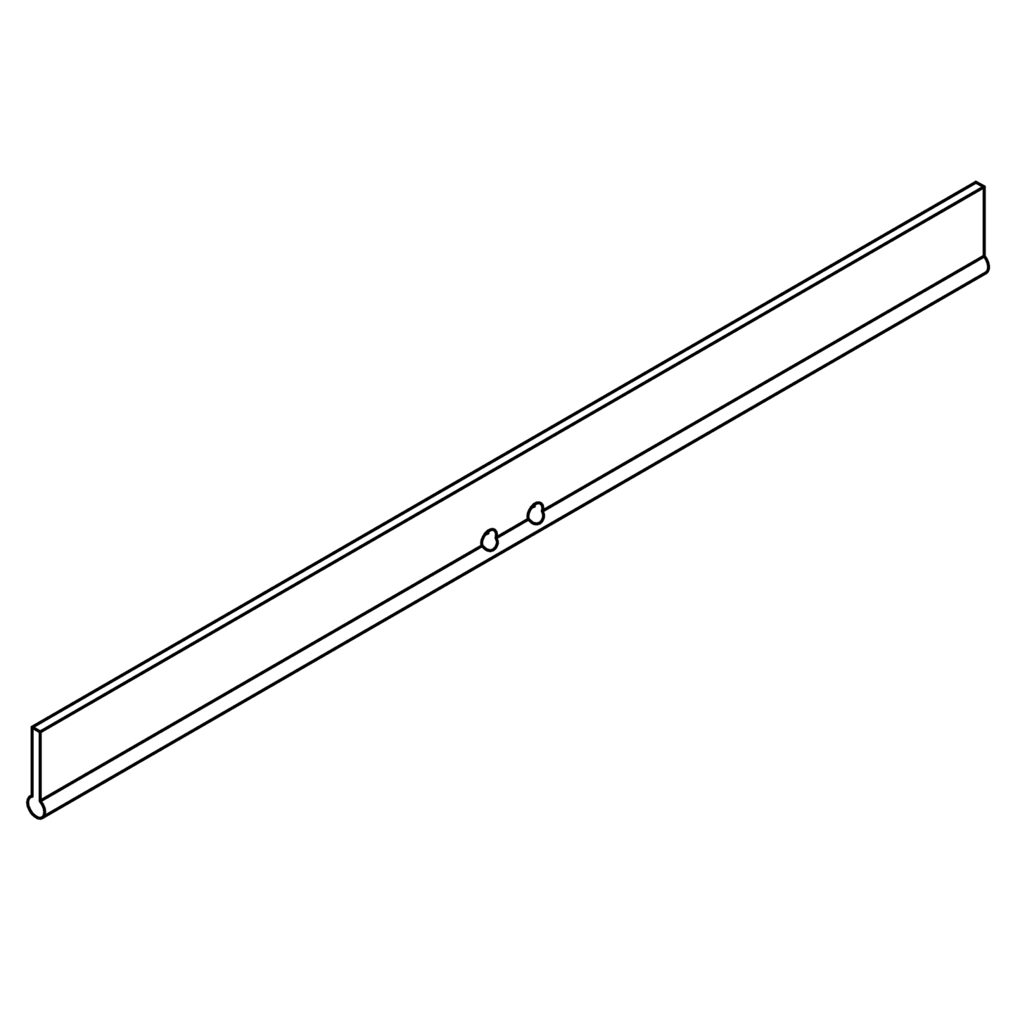 Giese Gummi-Lamelle Ersatzlippe schwarz für Glasabzieher, Art.Nr. 81194