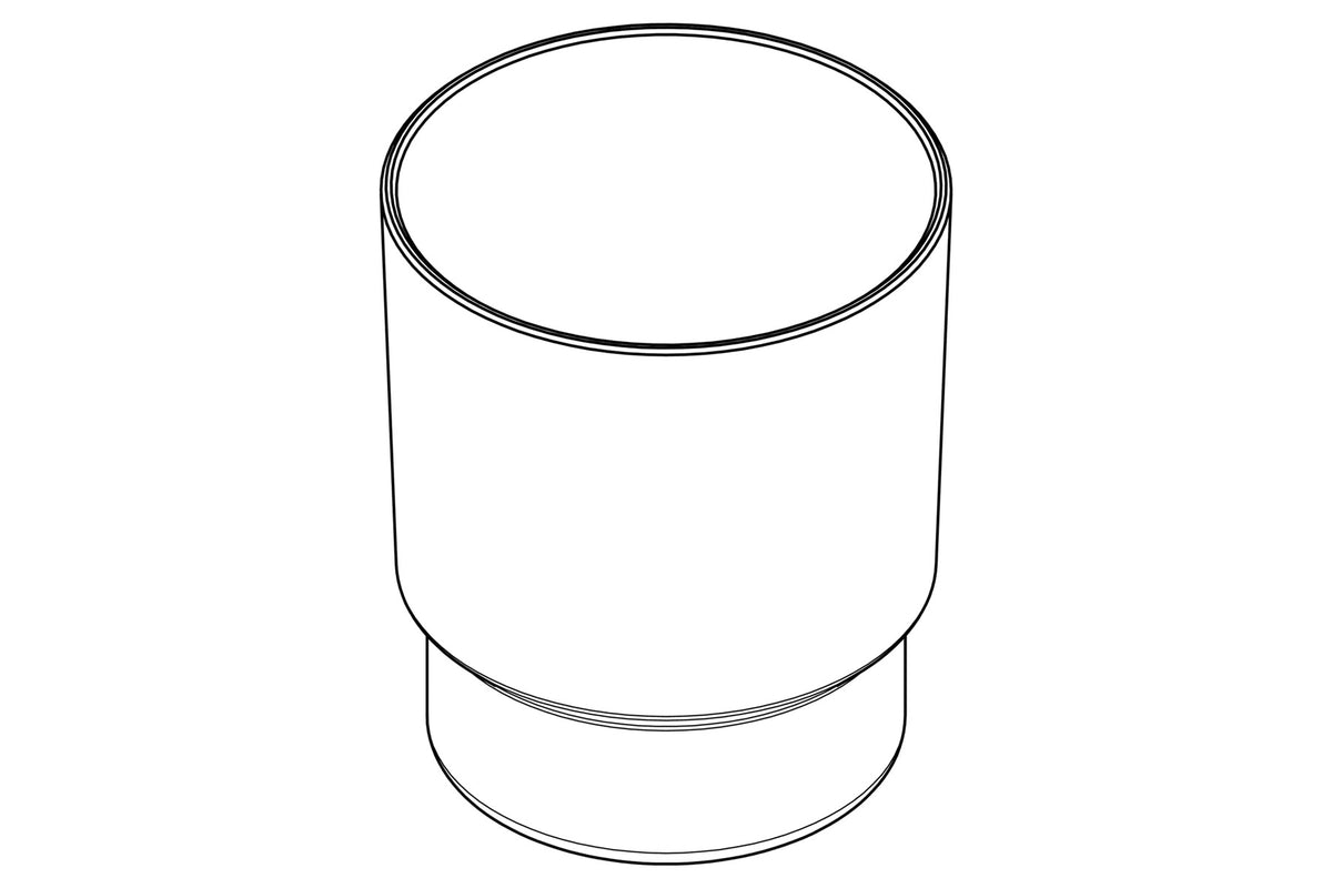 Giese Ersatzglas 81275 konisch für WC-Bürstengarnitur, Herstellerzeichnung