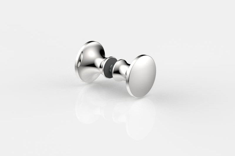 Knopfgriff 8236 – rund Ø 40 mm beidseitig, 6–13,52 mm Glas, 5 PVD-Farben