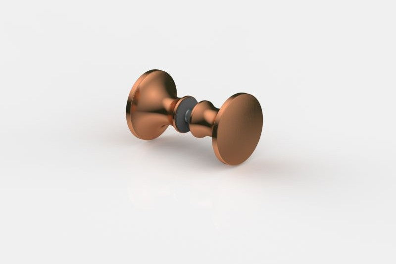 Knopfgriff 8236 – rund Ø 40 mm beidseitig, 6–13,52 mm Glas, 5 PVD-Farben