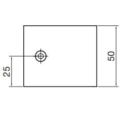 Dusch-Türgriff Flügelform – Verchromtes Messing, 6-10 mm Glas, ergonomisch – Art.Nr. 8297