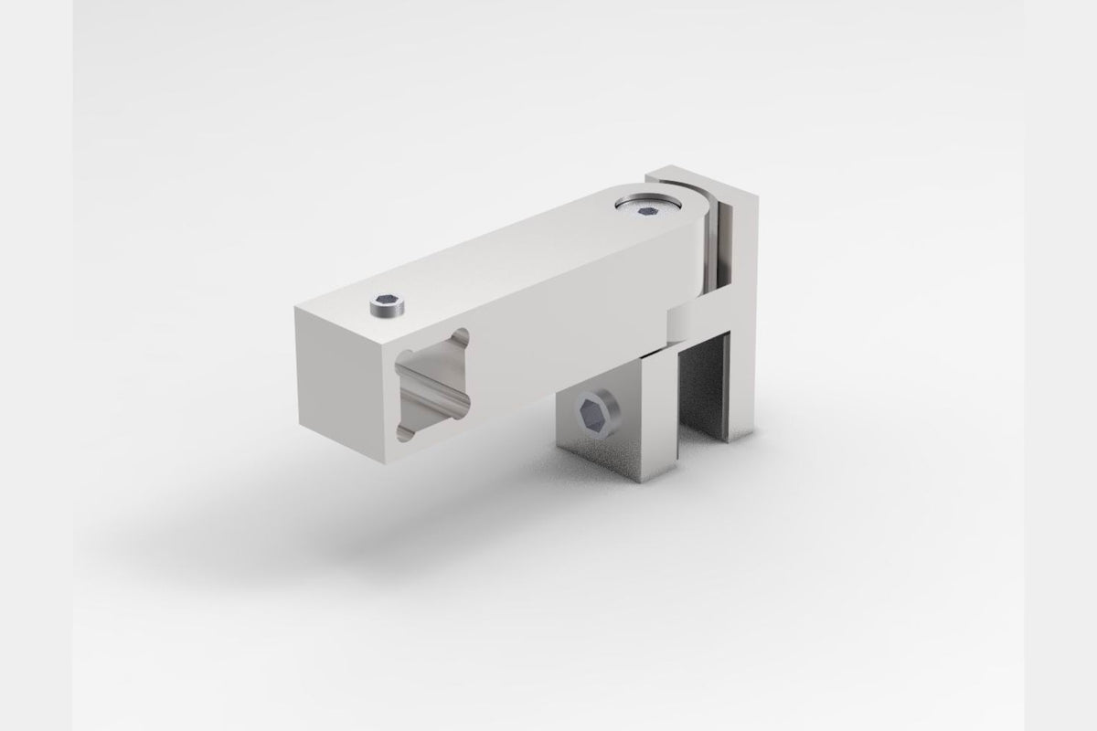 T-Verbinder eckig für Stabilisierungsstange 12 mm, 3 Oberflächen, Art.Nr. SQ12T