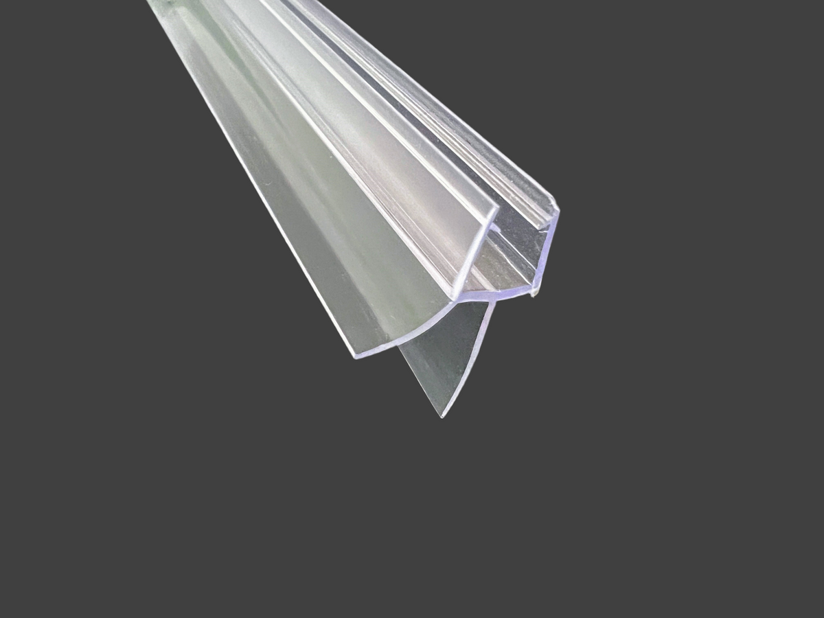 Schleiflippendichtung mit Wasserabweiser und Schleiflippe – Für 6 oder 8 mm Glas – Art.Nr. 009A2