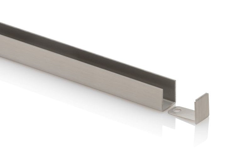 U-Profil 14×13×1 mm – Edelstahl PVD-beschichtet, 6 Farben, 250 cm