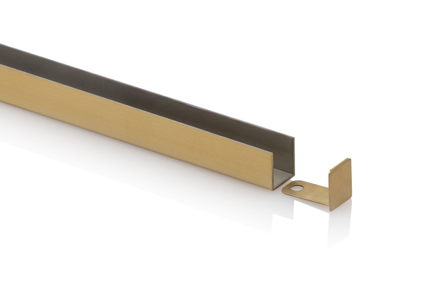 U-Profil 14×13×1 mm – Edelstahl PVD-beschichtet, 6 Farben, 250 cm