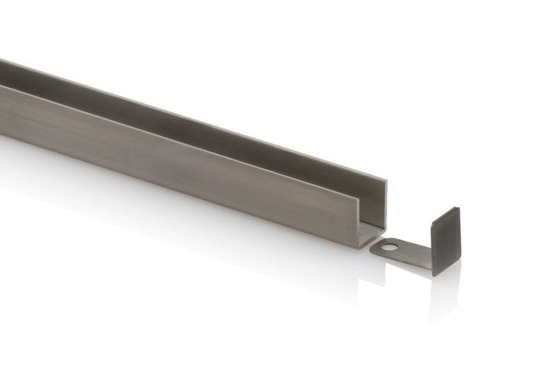 U-Profil 14×13×1 mm – Edelstahl PVD-beschichtet, 6 Farben, 250 cm