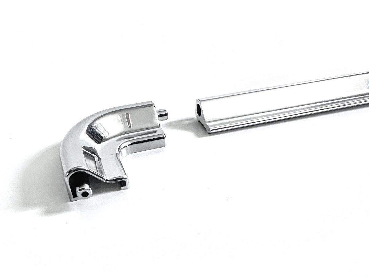 Schwallprofil-Set mit Endstücken und Eckverbinder – Für Duschtüren, verhindert Wasseraustritt