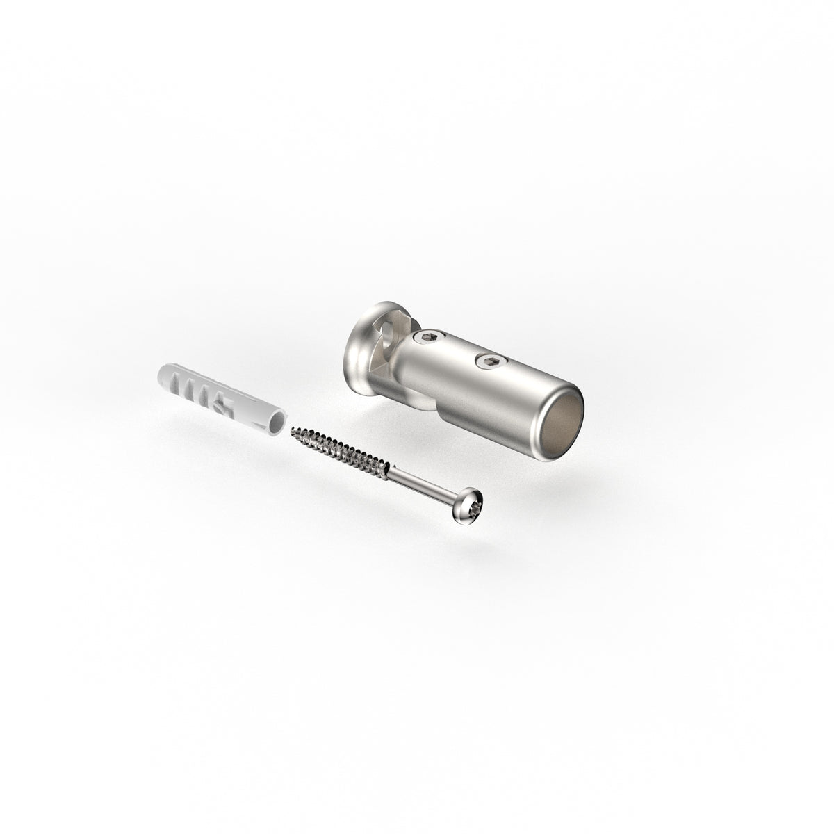 Wandhalter verstellbar für Stabistange Ø 16 mm, mattverchromt
