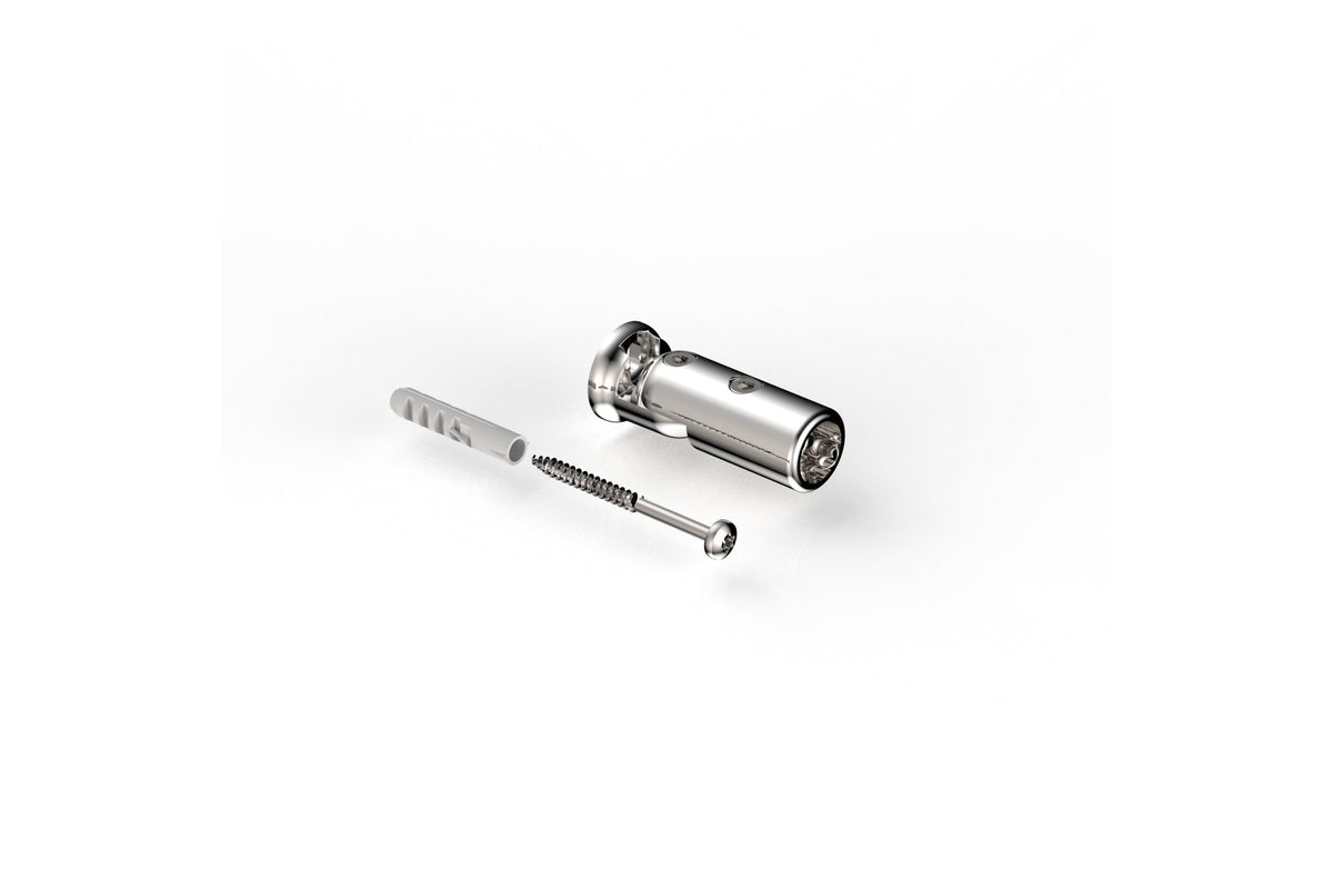 Wandhalter verstellbar für Stabistange Ø 16 mm, glanzverchromt