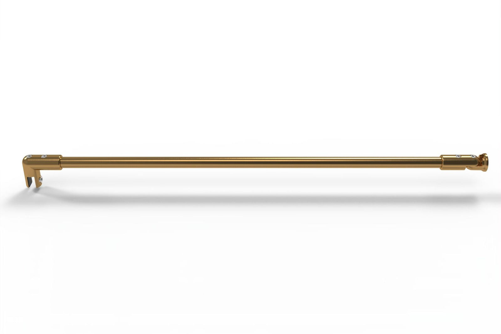 Stabistange 8744ZN – rund Glas-Wand, 5 PVD-Farben für Walk-in