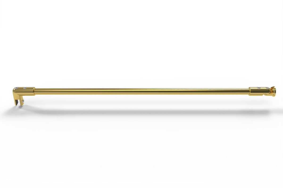 Stabistange 8744ZN – rund Glas-Wand, 5 PVD-Farben für Walk-in