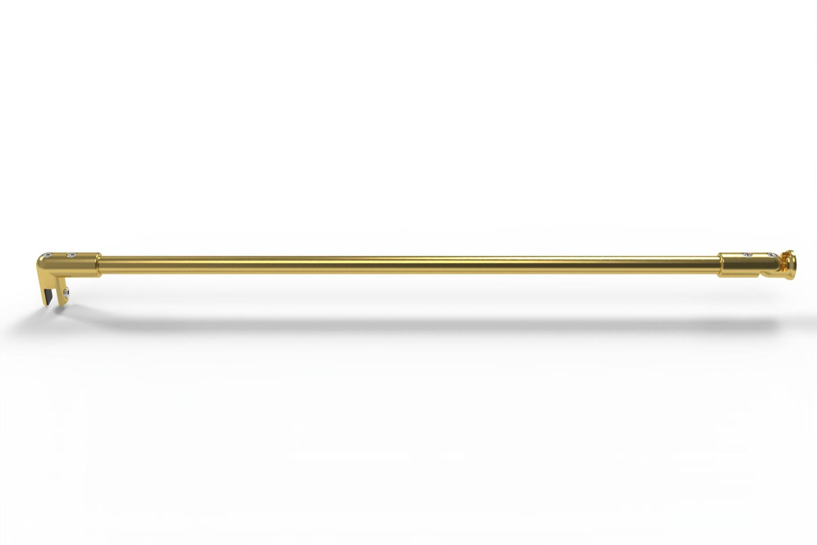 Stabistange 8744ZN – rund Glas-Wand, 5 PVD-Farben für Walk-in