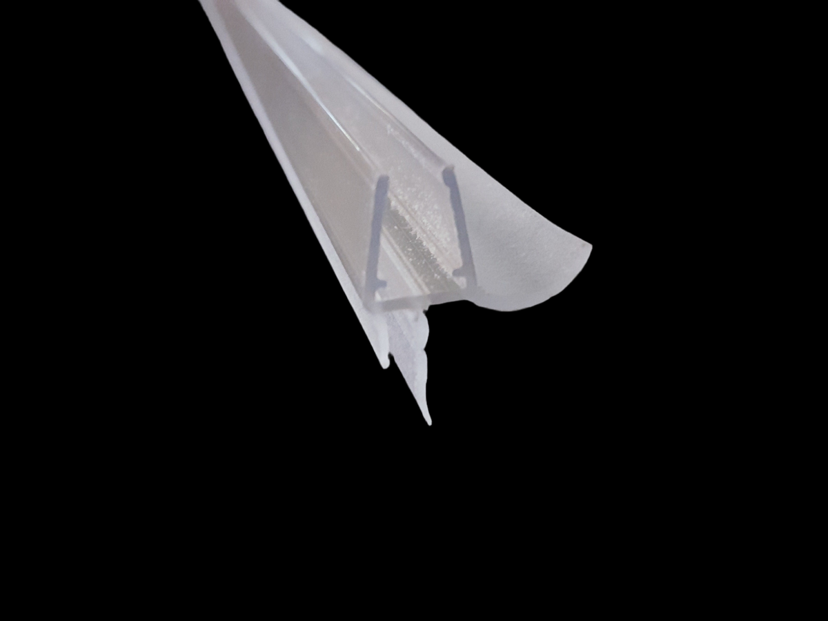 Duschdichtung mit Abtropfleiste in Rinnenform und kürzbare Lippe – Für 6 oder 8 mm Glas – Art.Nr. 3249