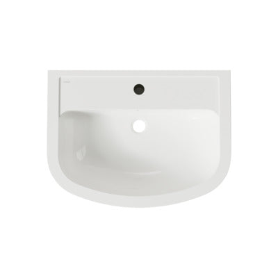 Wandwaschtisch one V1 ON60, 60 × 45 cm, weiß, Frontansicht