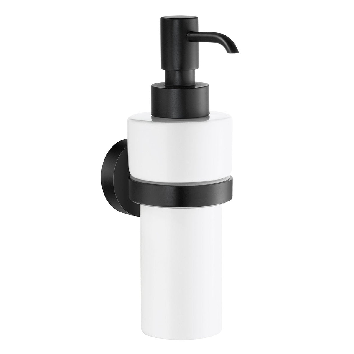 Seifenspender Porzellan 200 ml, Schwarz, Art.Nr. HB369P
