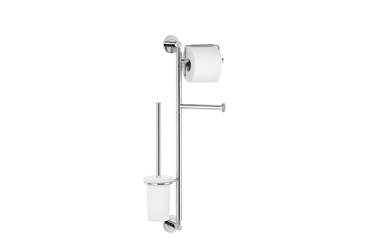 WC-Set Wandmodell mit Papierhalter, Reserverollenhalter und Bürstengarnitur, weiß