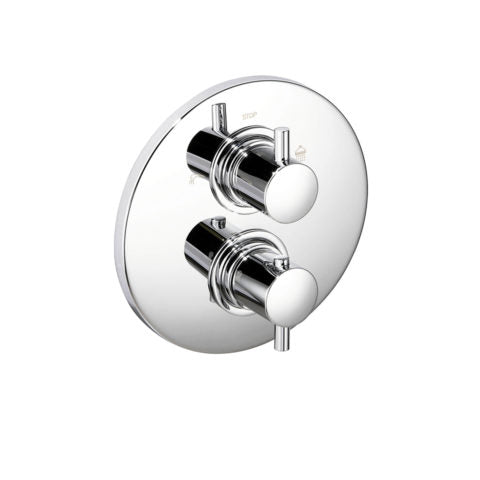 Unterputz-Thermostat-Mischbatterie mit 2-Wege-Umstellung, Fertigbauset