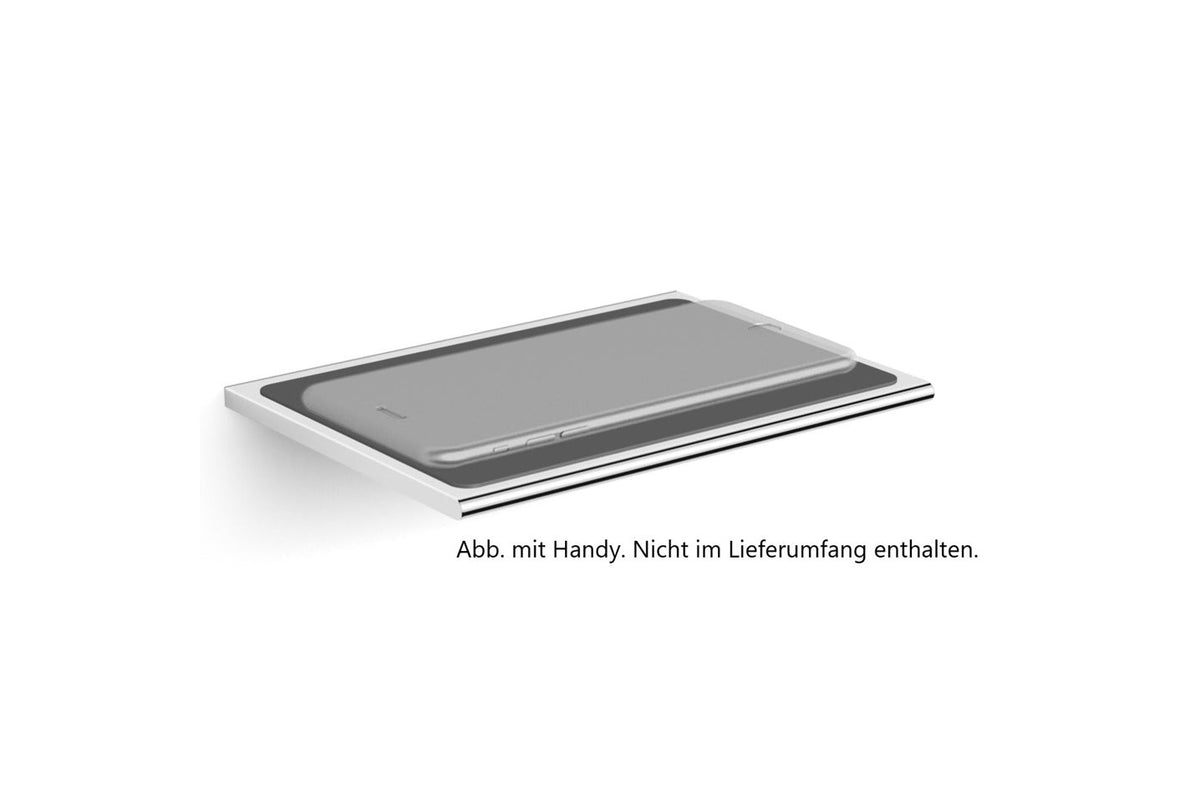 Wandablage verchromt mit rutschhemmendem Pad, 140 x 100 mm
