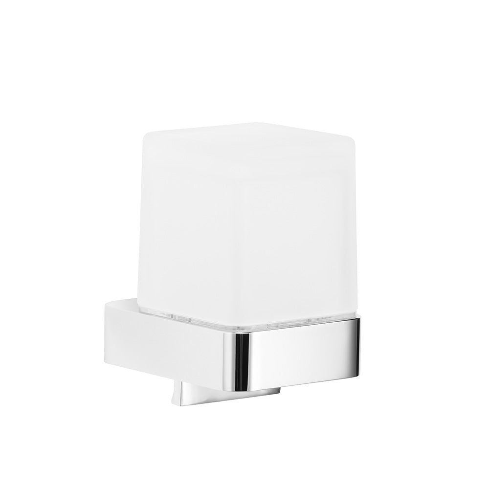 Seifenspender Wandmodell eckiges Milchglas, 150 ml