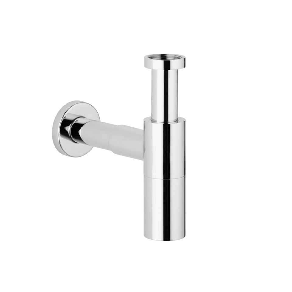 Design-Siphon rund verchromt fuer das Waschbecken