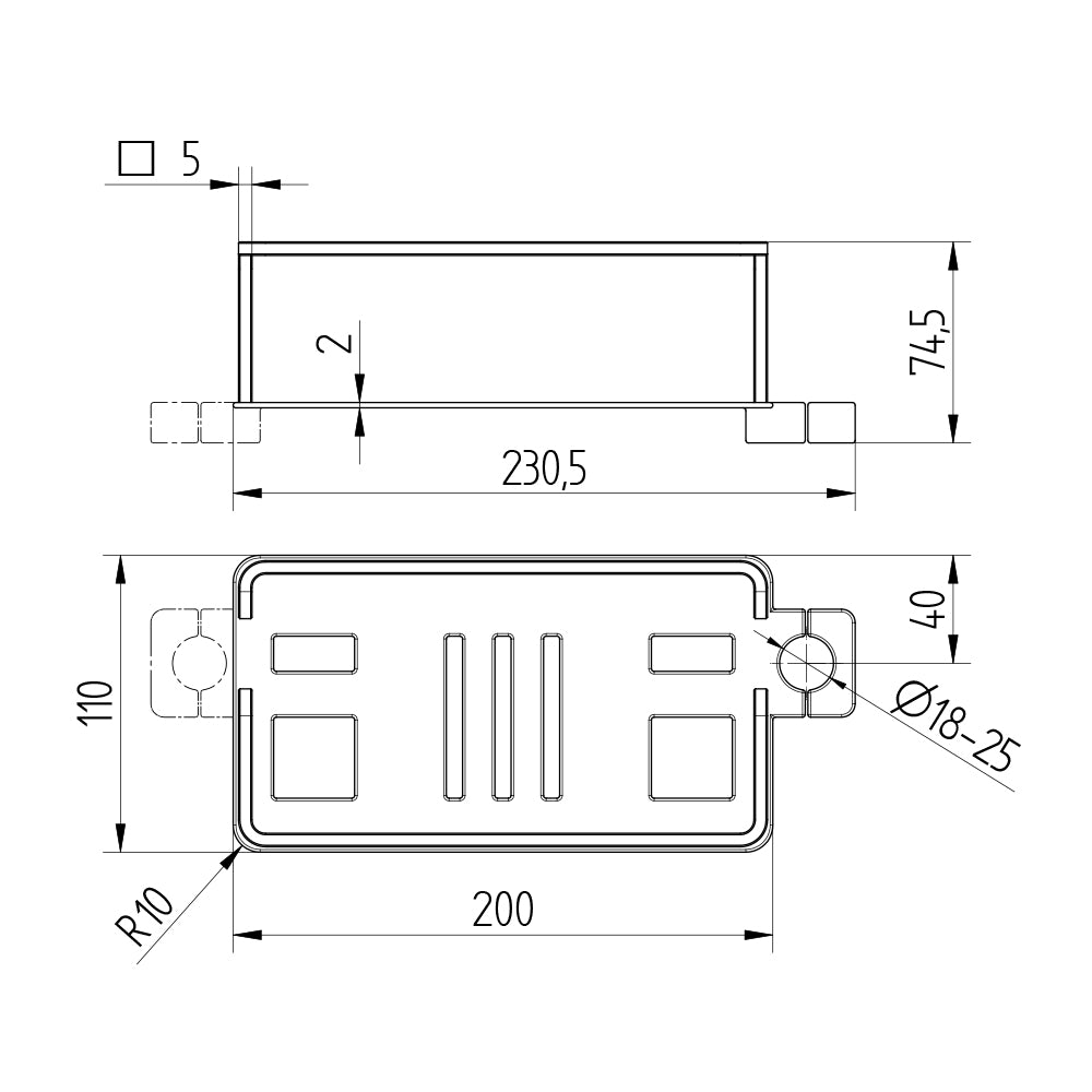 Technische Zeichnung Korb 901 4020