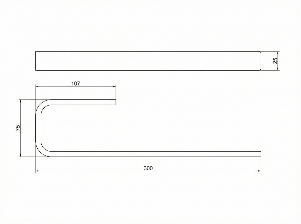 Giese Handtuchhalter für Waschtisch- oder Scharankmontage