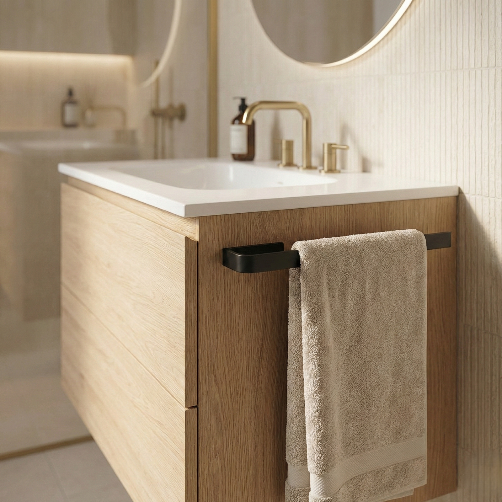 Giese Handtuchhalter für Waschtisch- oder Scharankmontage