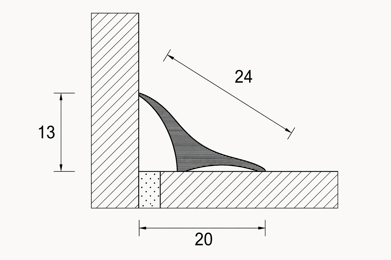 Aluminium-Hohlkehlprofil BH/20 – antibakteriell weiß, 100/200/250 cm