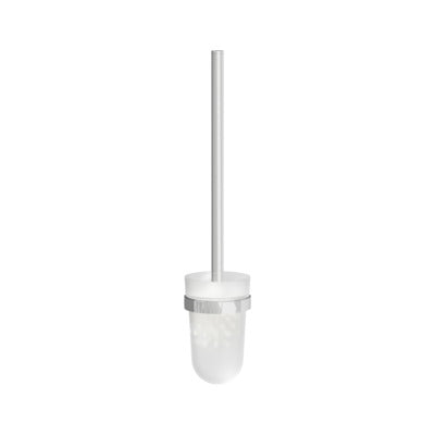 Vigour one V1 WC-Bürstengarnitur ONBU verchromt Kristallglas, Frontansicht