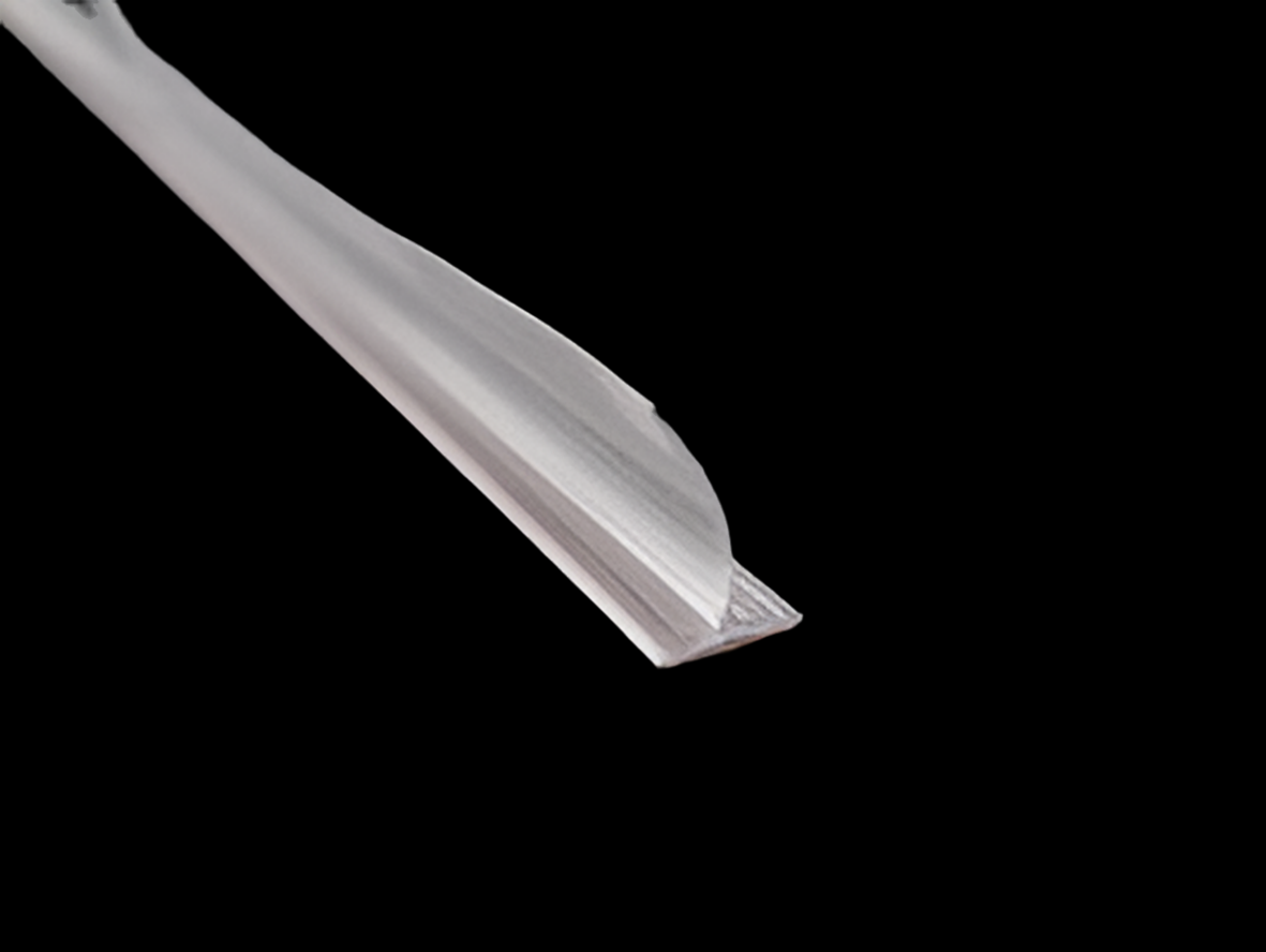 Selbstklebende Vinyldichtung mit T-Abstreifer – Für 6 oder 8 mm Glas – Art.Nr. SDTWT2