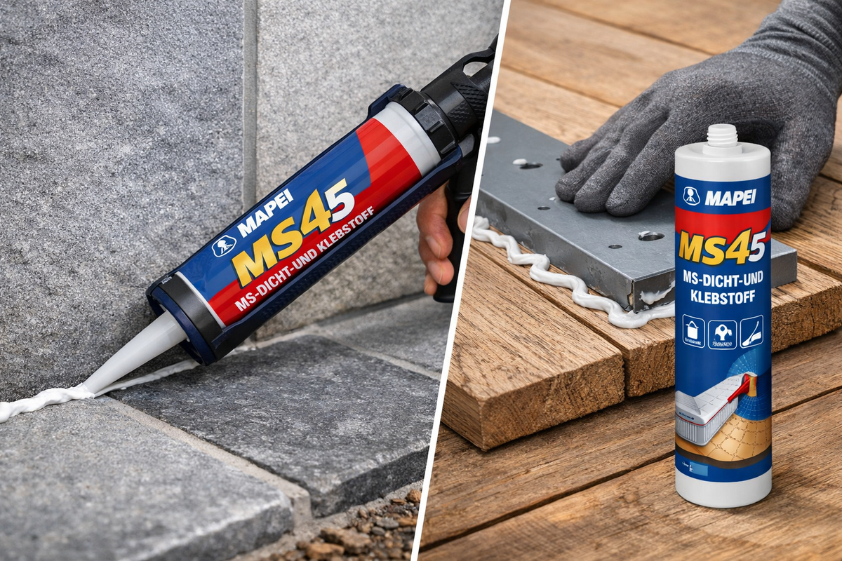 Mapei MS-Dicht- und Klebstoff MS45 – 310 ml, elastisch, überstreichbar – Art.Nr. 6PB011343NR