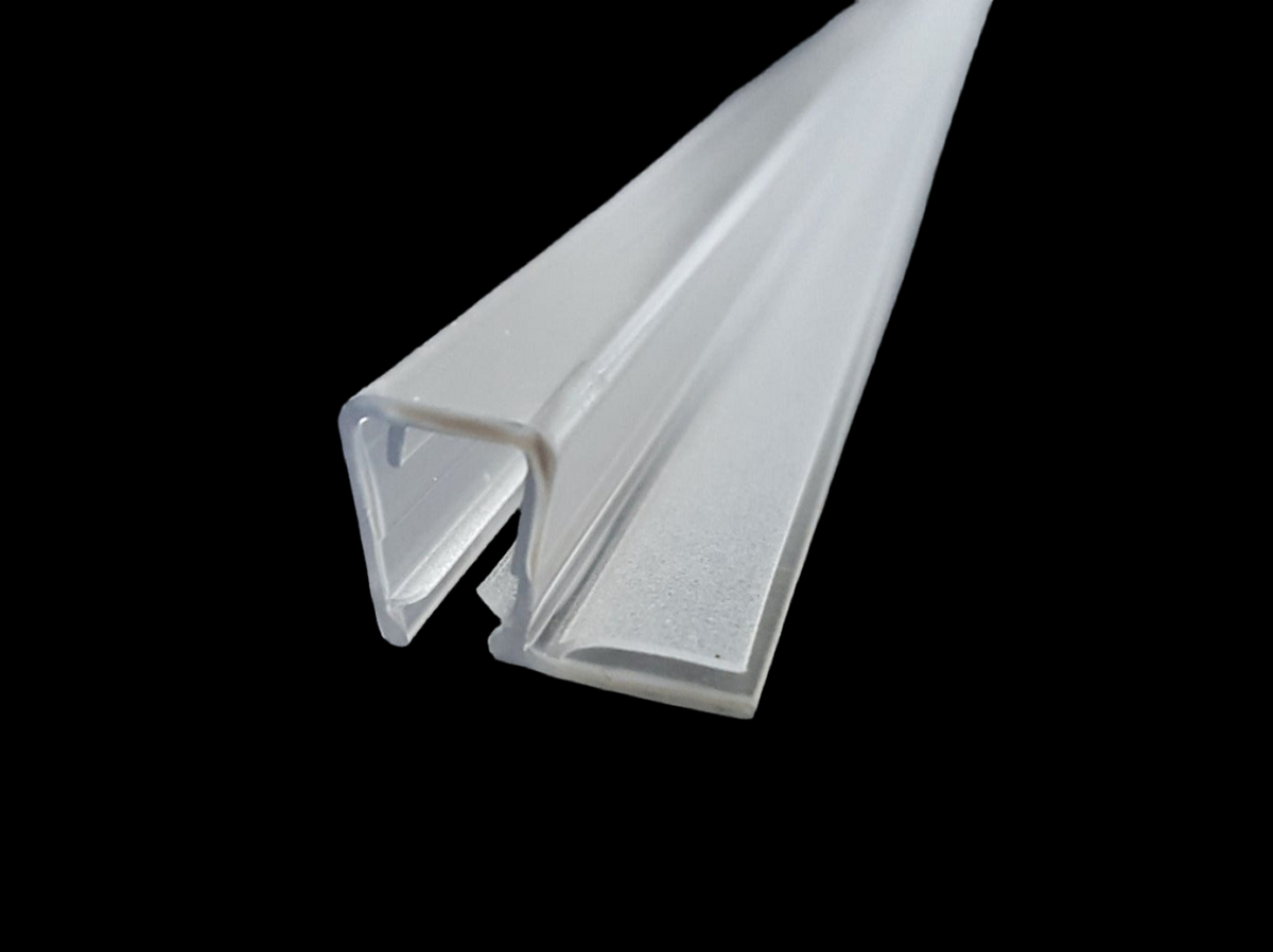 Tür-Anschlagdichtung Glas-Glas 90° – Für 6 oder 8 mm Glas, Lücken 14-16 mm – Art.Nr. 5050