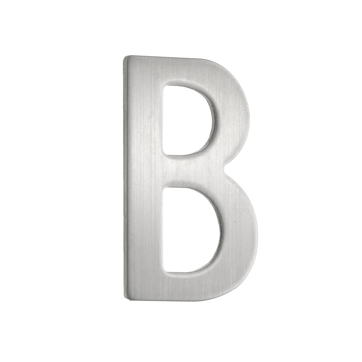 Briefkasten-Buchstabe B Edelstahl gebürstet
