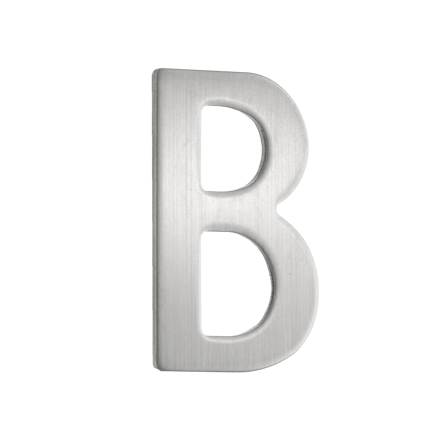 Briefkasten-Buchstabe B Edelstahl gebürstet