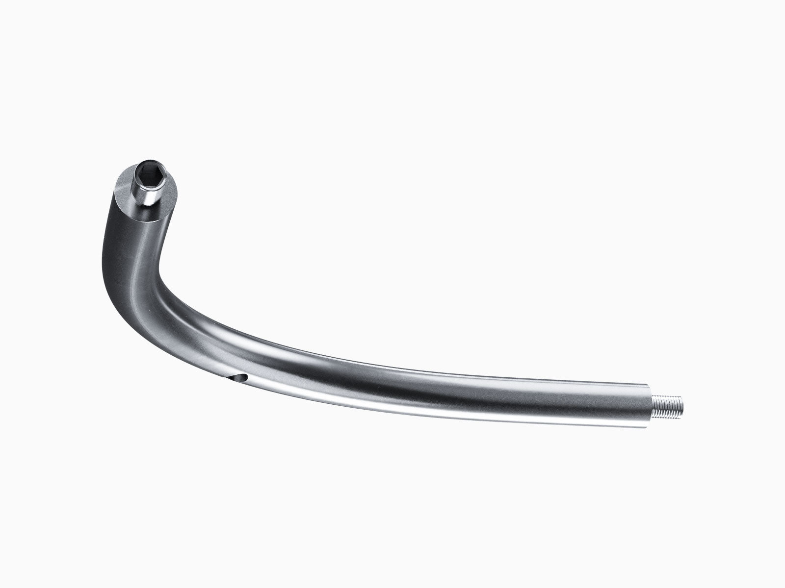 Bogenstück 90° aus Edelstahl – Verbindungselement für Duschvorhangstangen für 90°-Ecken