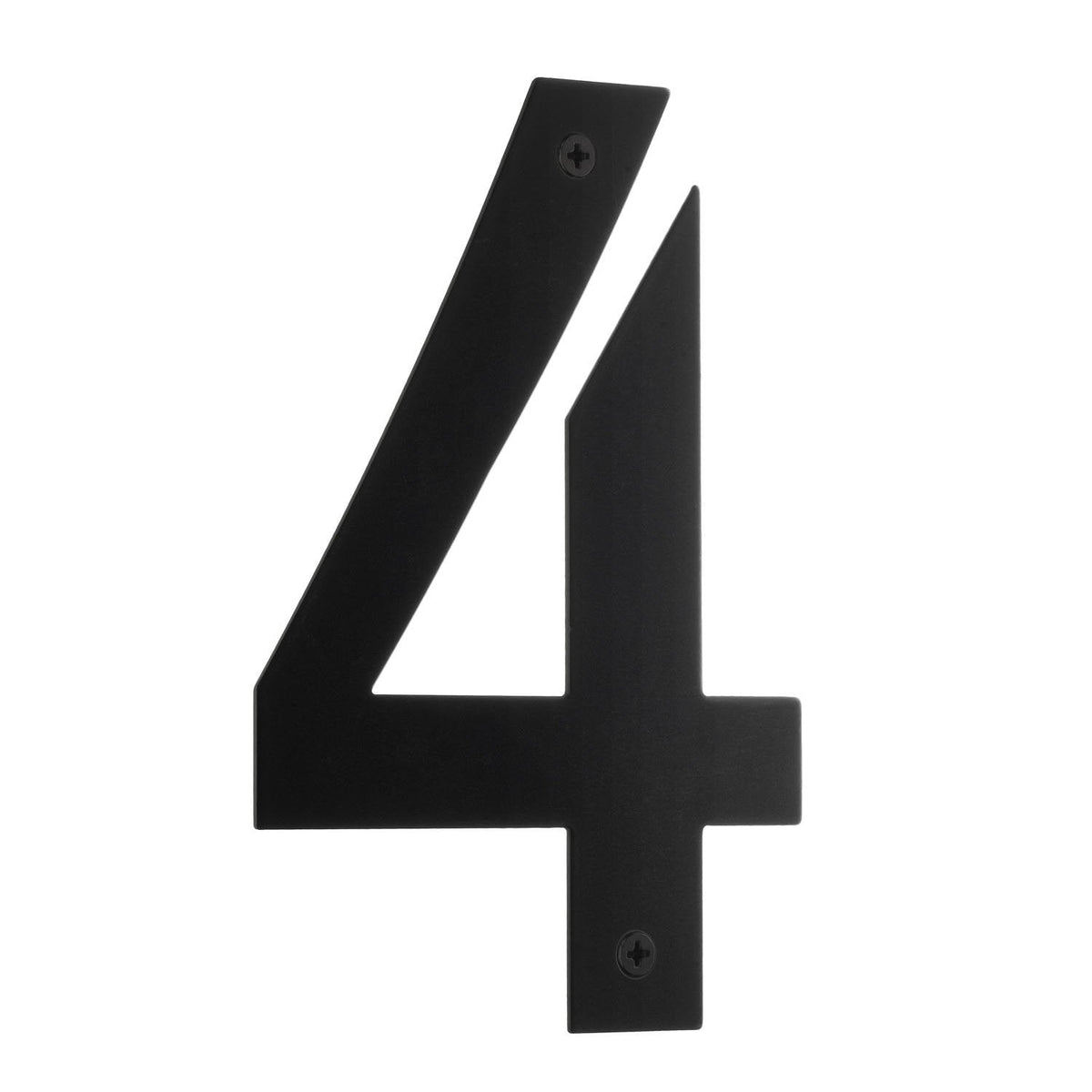 Hausnummer 4 Schwarz