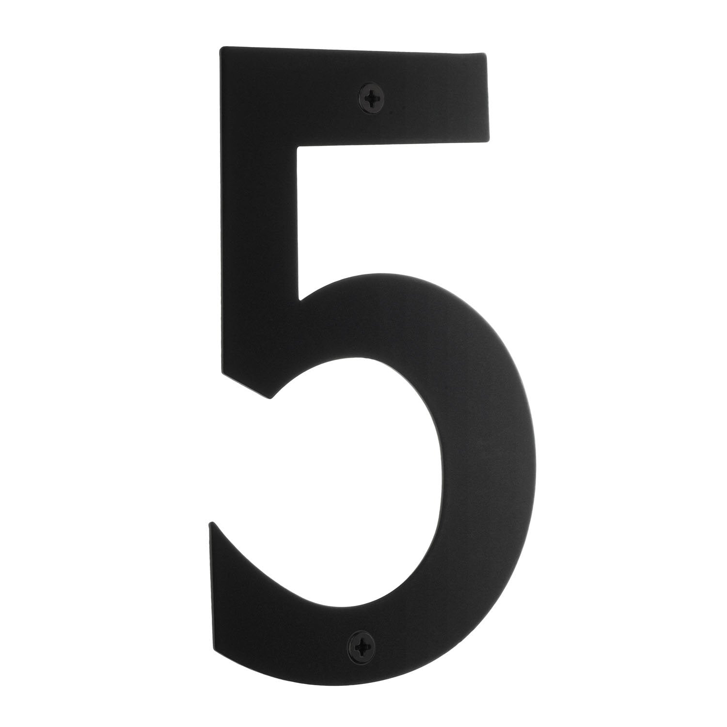 Hausnummer 5 Schwarz