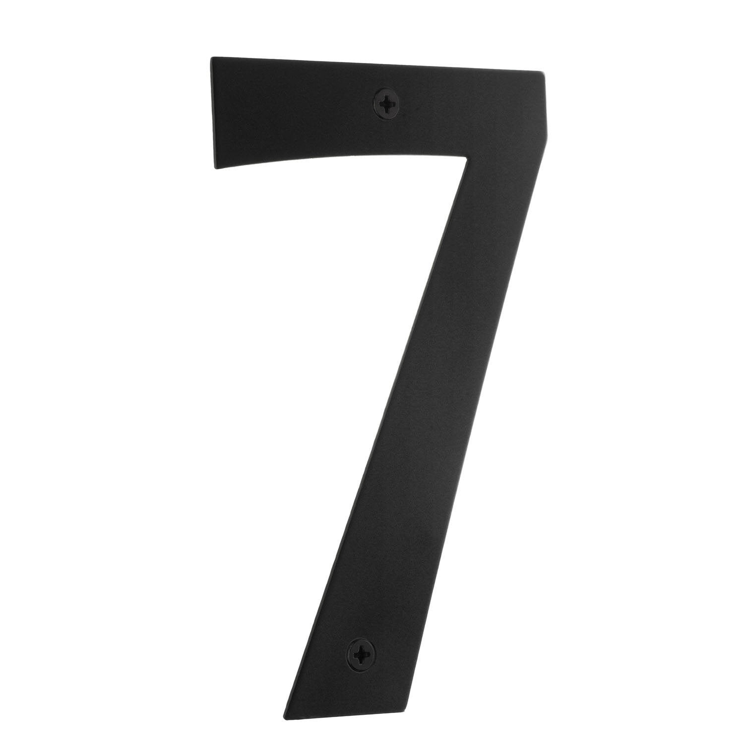 Hausnummer 7 Schwarz