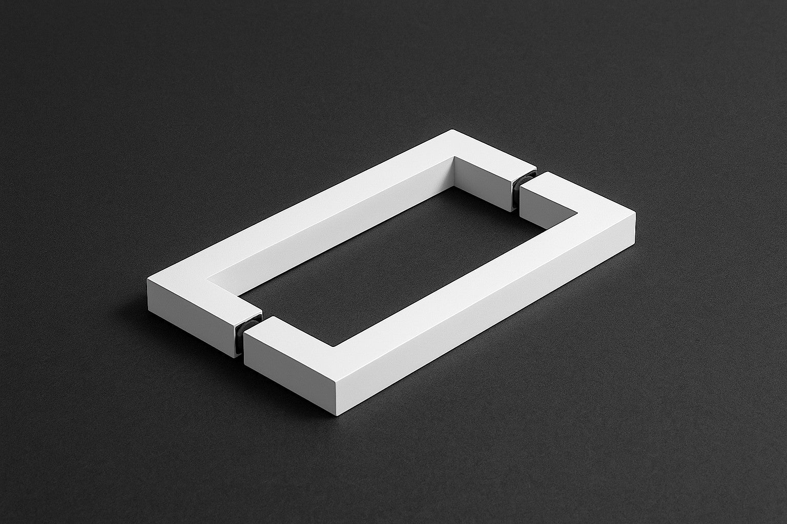 Duschgriff Stangengriff, 19 x 19 mm – Lochabstand 203 mm, Weiß