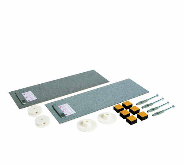 safeclix Spiegelbleche und Befestigungsteile fuer die klebende Spiegelmontage