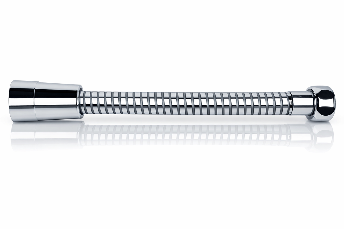 Brauseschlauch in Chrom mit 1/2 Zoll Anschlüsse, Länge: 1250 mm, 1600 mm und 2000 mm, Art.Nr.  2485