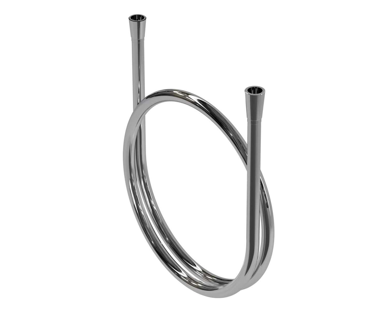 Brauseschlauch Silber, 1250, 1600, 2000 mm – hochflexibel, verdrehsicher und mit Metalloptik