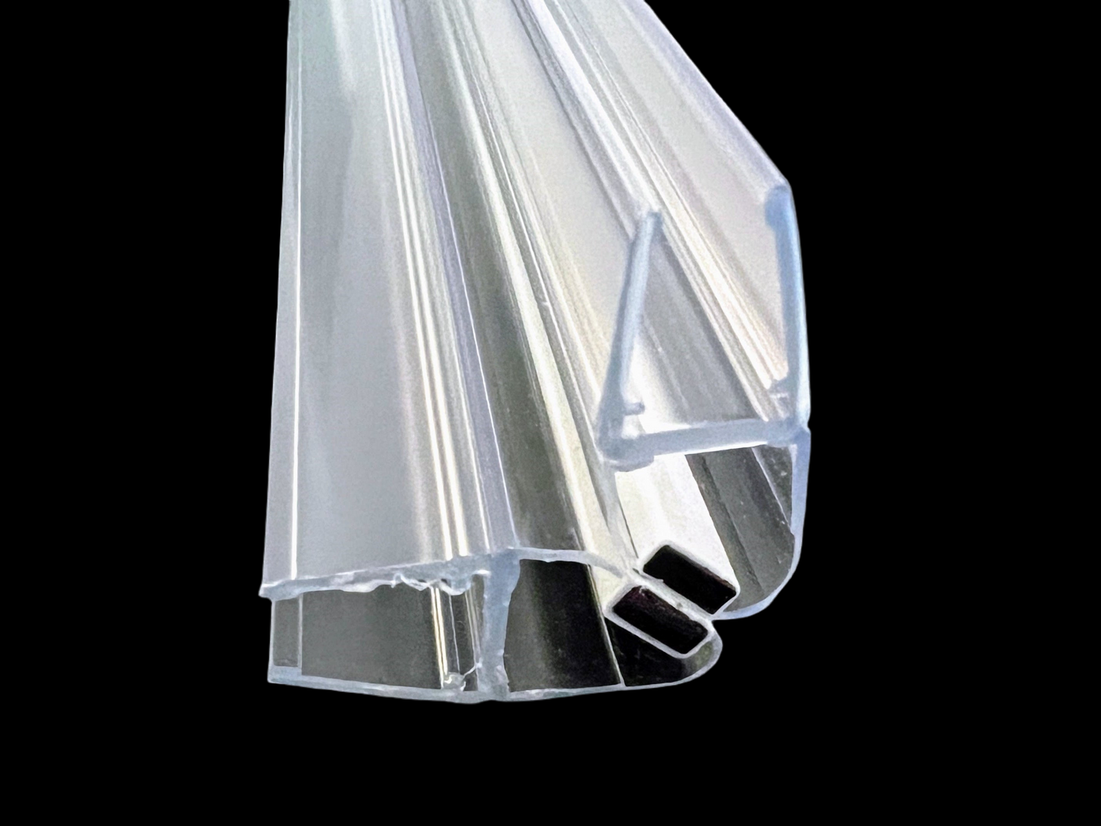 Magnetdichtung inkl. Magnetstreifen 2x45° als 90° Ecke
