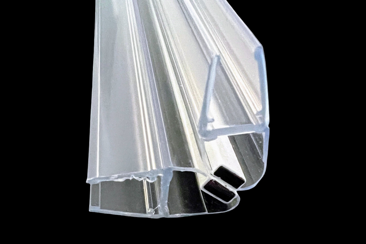 Magnetdichtung inkl. Magnetstreifen 2x45° als 90° Ecke, Art.Nr. 6072/6082