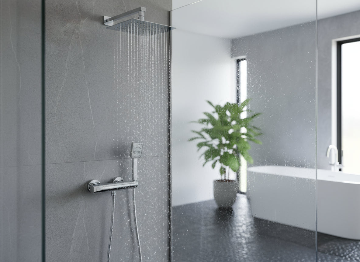 Clivia Safe-Tec Brausethermostat Chrom Aufputz - Sicherheitsthermostat für Dusche