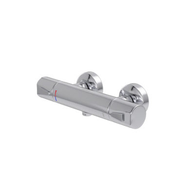 Clivia Safe-Tec Brausethermostat Chrom Aufputz - Sicherheitsthermostat für Dusche